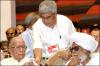 Jyoti Basu with Prakash Karat and Harikishan Singh Surjeet