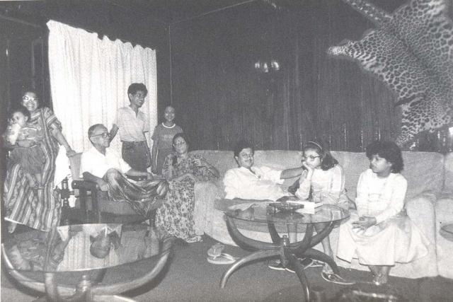 Jyoti Basu with his family members