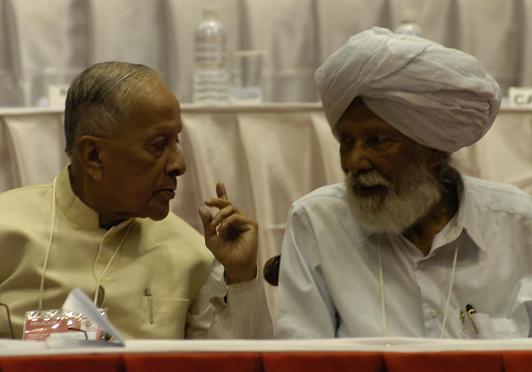 Jyoti basu and Harikishan Singh Surjeet