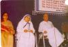 Jyoti Basu at a function with Mother Teresa, also Smt. Kamala Basu is seen