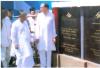 Jyoti Basu with Rajiv Gandhi, Late Prime Minister of India laying the foundation stone of Haldia Petro Chemical Project