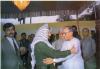 Jyoti Basu receiving Yaser Arafat, Chairman of PLO
