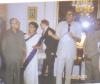 Jyoti Basu, with Sri S.S.Ray & Mrs. Maya Ray at Indian Embassy in Washington