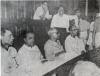 Shri Jyoti Basu with Somnath Lahiri, Ajoy Mukherjee, Bijay Banerjee in the Cabinet meeting in 1969
