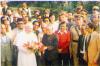 Jyoti Basu receives Pope John Paul at Calcutta airport 