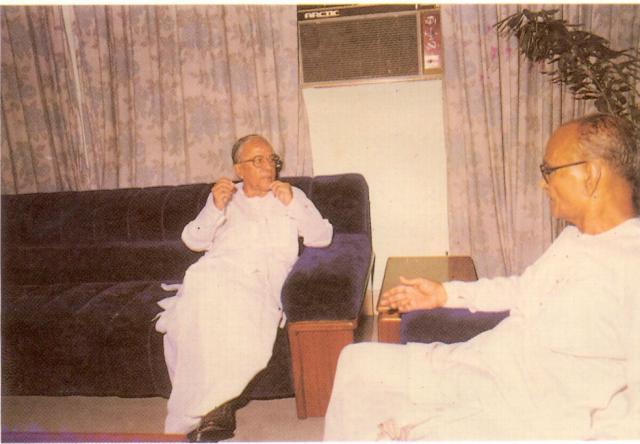 Jyoti Basu with his trusted colleague Shri Benoy Krishna Chowdhury 