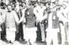 Shri Jyoti Basu and Shri Biman Bose forming Human Chain at Calcutta
